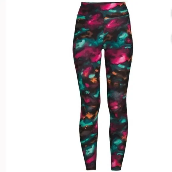 Nobo watercolor print Sueded Ankle Legging Juniors Women high rise pants nwt* - Picture 4 of 6